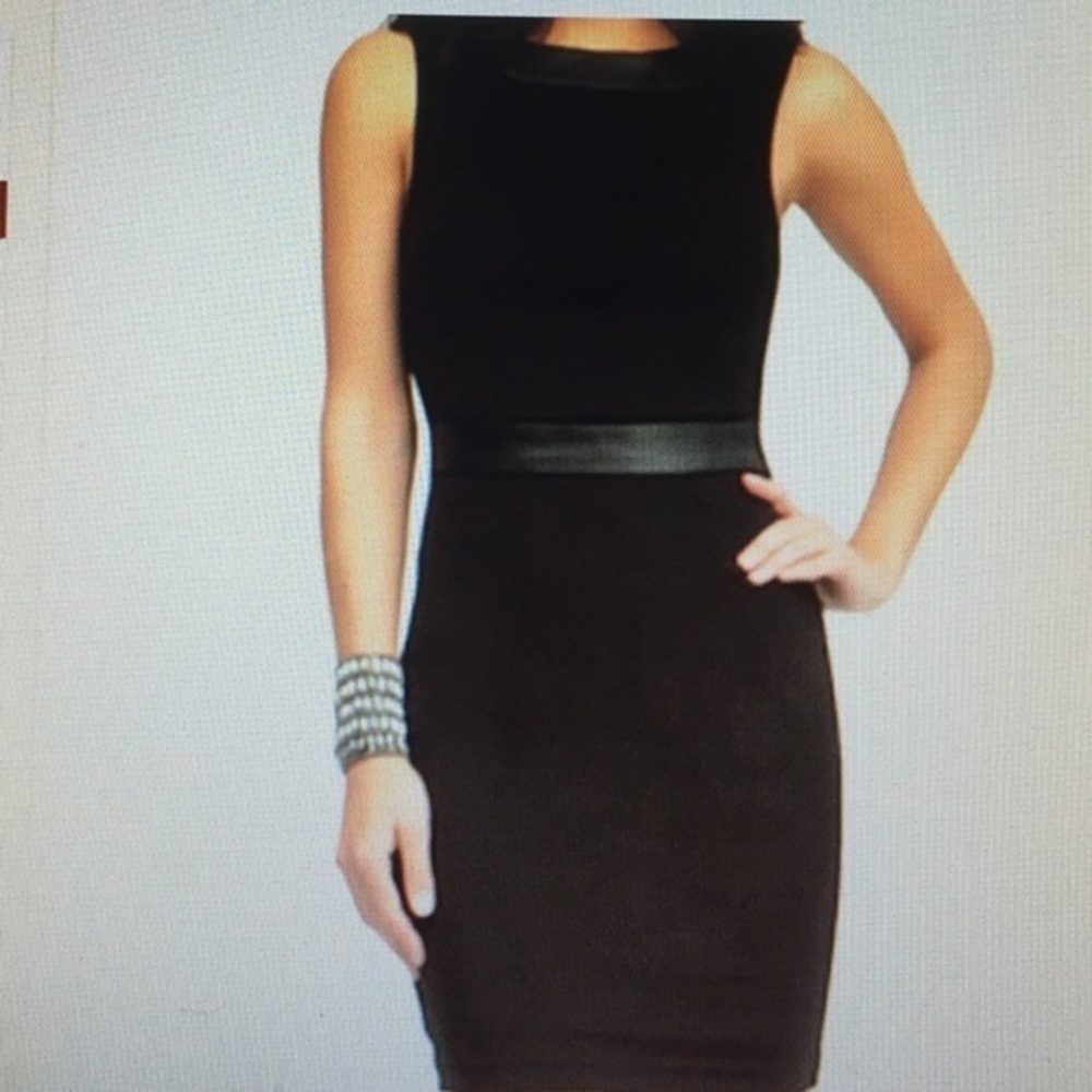 NWT Flattering Bebe black sleeveless dress Size S